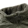 Winter Fleece Jacket Men Turn Down Collar Solid Windproof Warm Outwear Coats Vintage Thick Cargo Jacket Male Casual Bomber Coats
