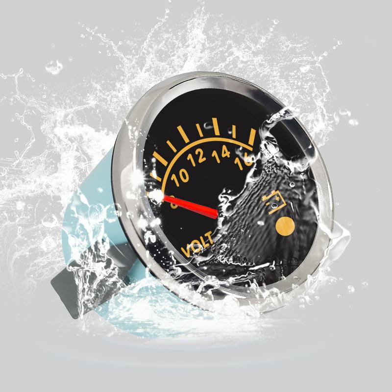 ELING Car Boat Yacht Truck Universal 52mm Voltmeter 8-16V 16-32V 9-32V Volt Gauge with 8 Colors Backlight and Alarm
