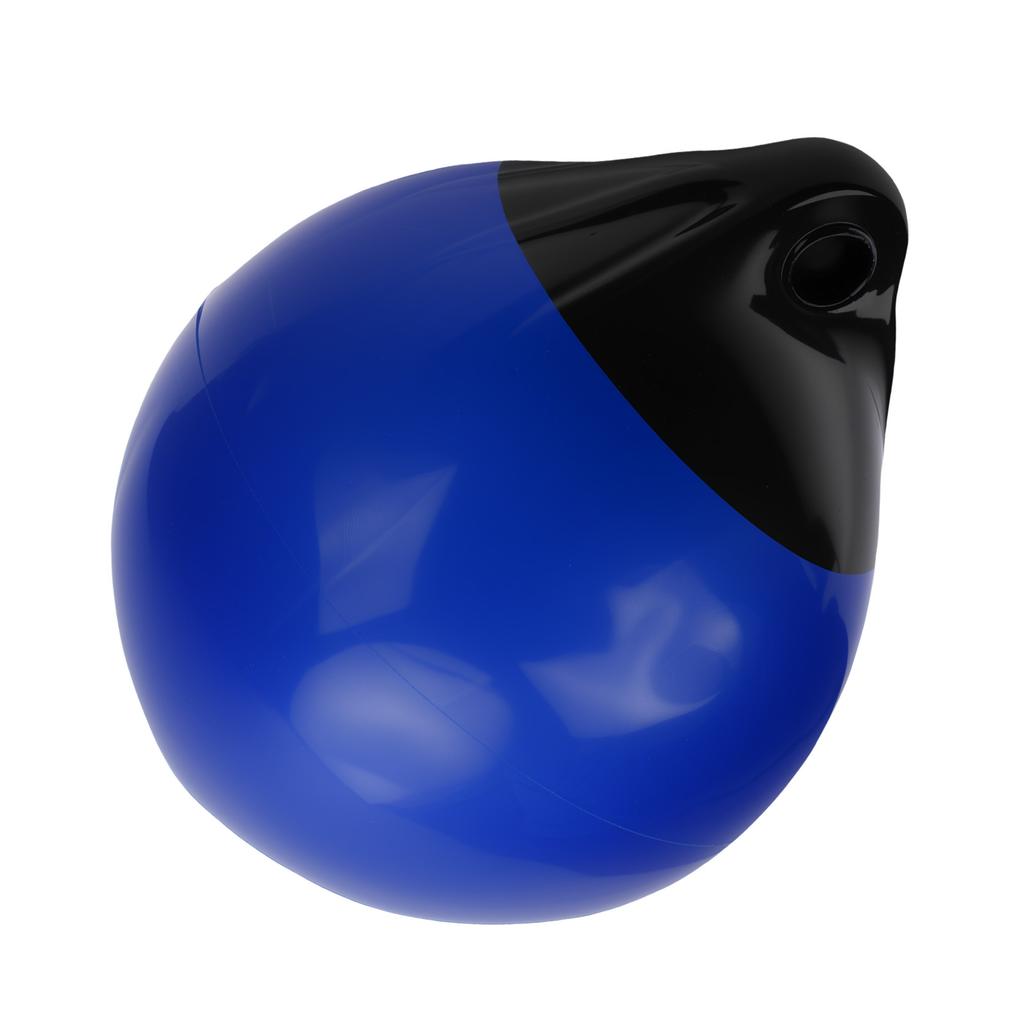Inflatable Boat Mooring Buoy High Strength PVC Round Boat Bumper Ball for Yachts Boats Mooring Black Head Blue A25