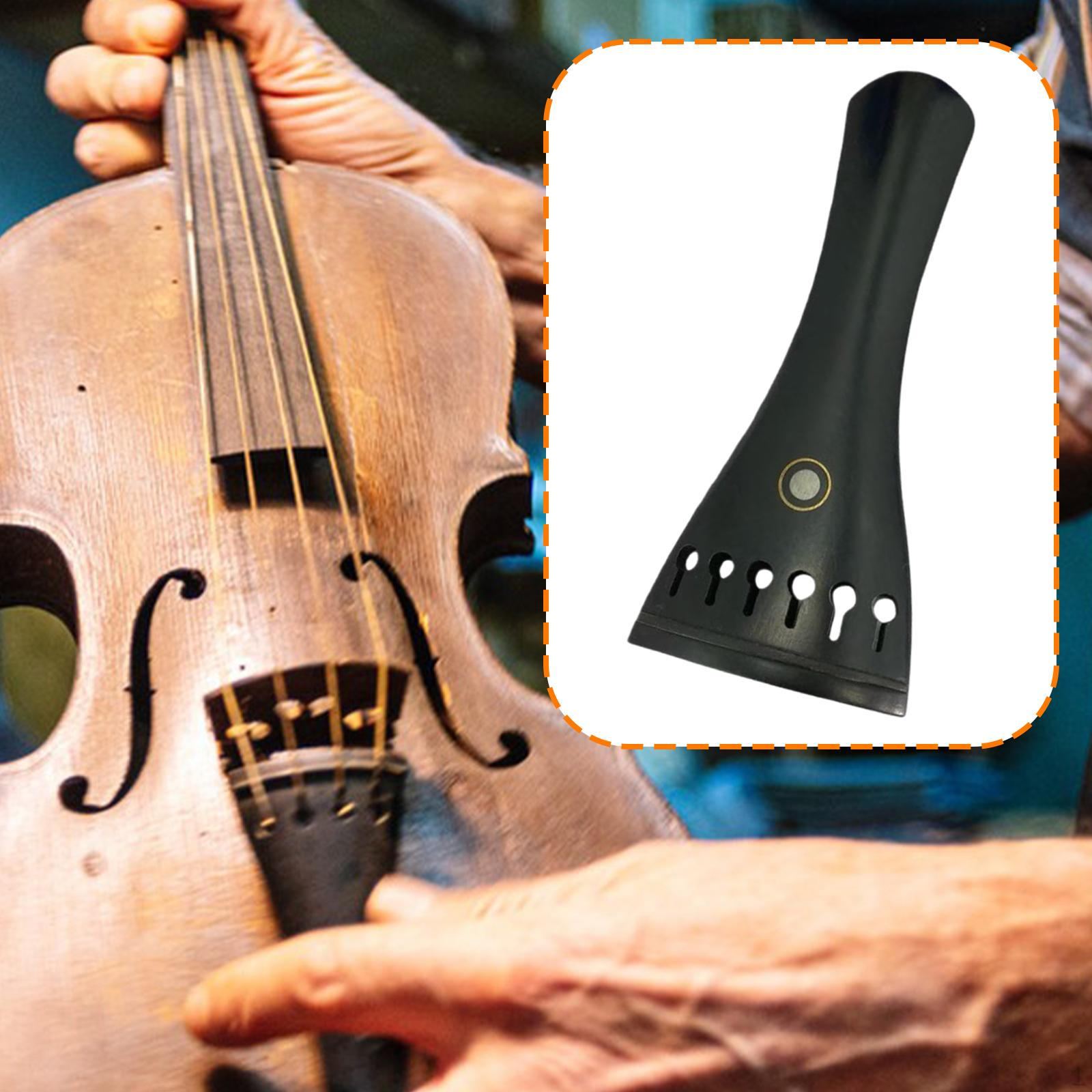 

4/4 Violin Tailpiece Accessory 6 String, Ebony Wood, High Performance, Professional Spare