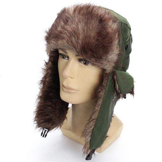 Trooper Hat Unisex Adjustable Faux Fur Windproof Outdoor