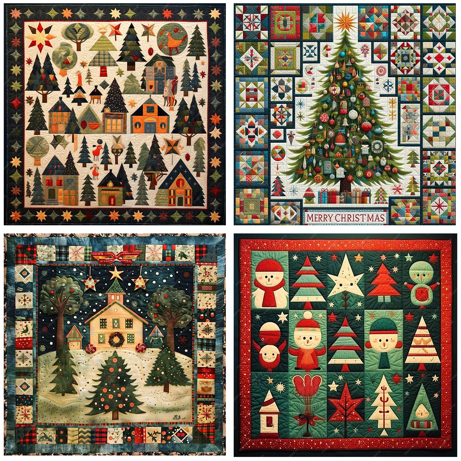 

4Pcs Landscape Full DIY 5D Round Drill Diamond Painting Gem Art for Adults/Beginners Gift Idea Home Decor 30x30CM