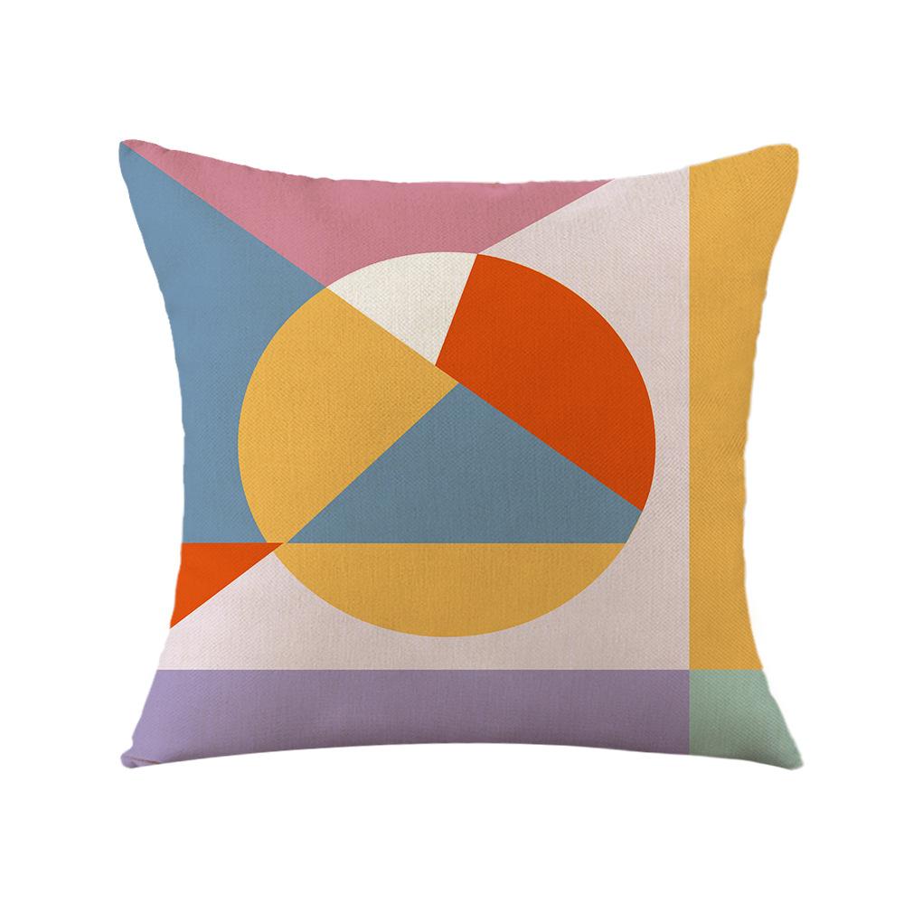 Geometrischer roter Kissenbezug Büro Kissen Sofa Kissen Bettseite Rückenlehne Kissenbezug
