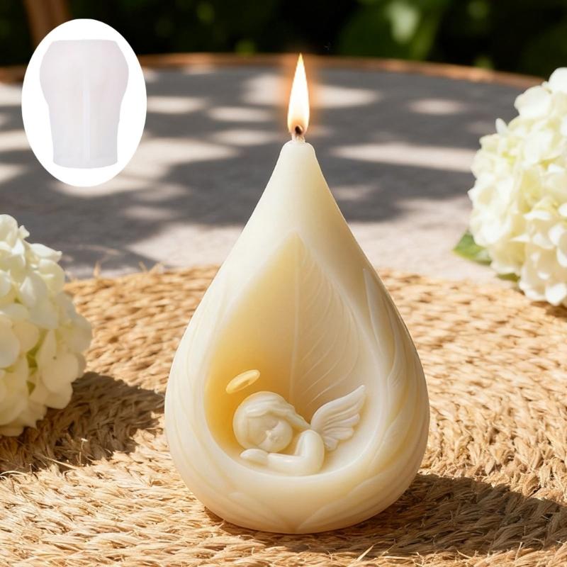 Food Safe Silicone Mould for Crafting Beautiful Sleep Angel Candle Ideal for Home Decoration and Gift