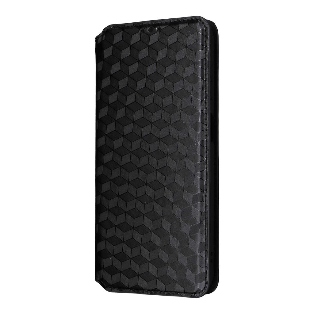 For Samsung Galaxy XCover7 Pro Case Wallet Rhombus Imprinted Leather Phone Cover