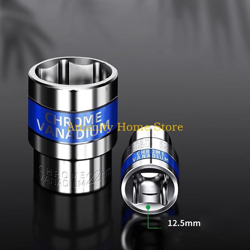 

F26C 8pcs Versatiless Hexagonals Socket Wrench Head Set for Enhances Repair Work CN