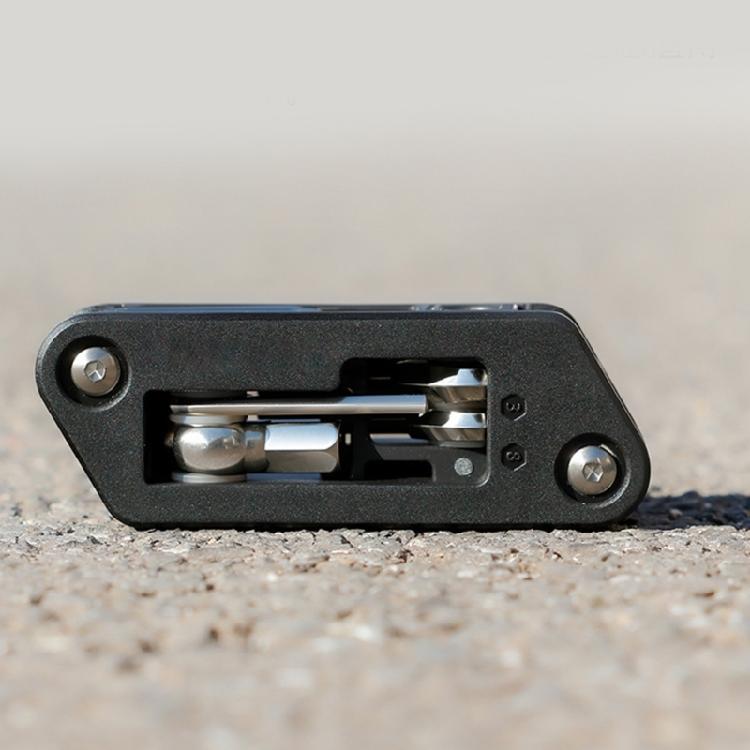 Portable Folding Hexagonal Spoke Wrench Space Saving Mountain Bike Screwdriver Tool for Bicycles Repair and Maintenance