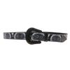 Gothic Design Full Of Rhinestone Print Belt Hip Hop Punk Jeans Accessories Pu Leather Belt