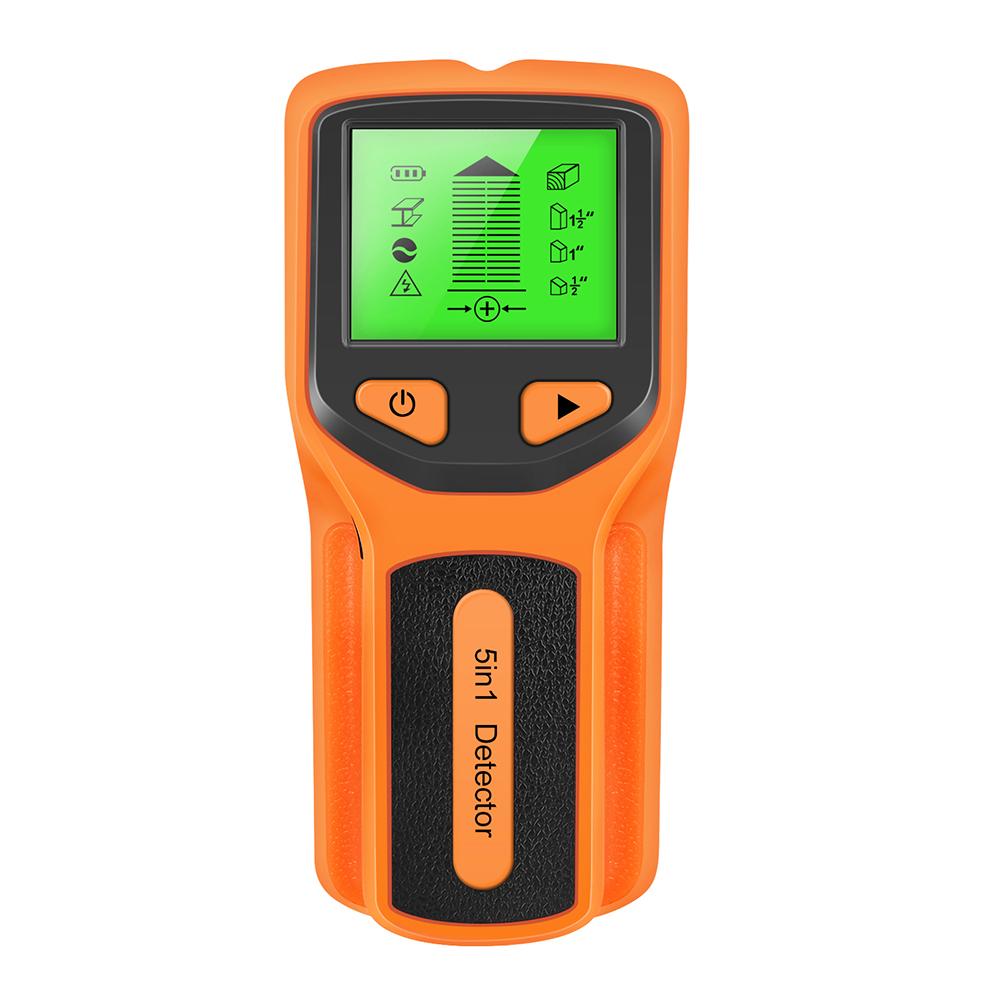 HW430 5in1 Wall Stud Detector LCD Display Multifunctional Handheld for Wood AC Wire Cable Metal Detector Electric Wall Finder Sc