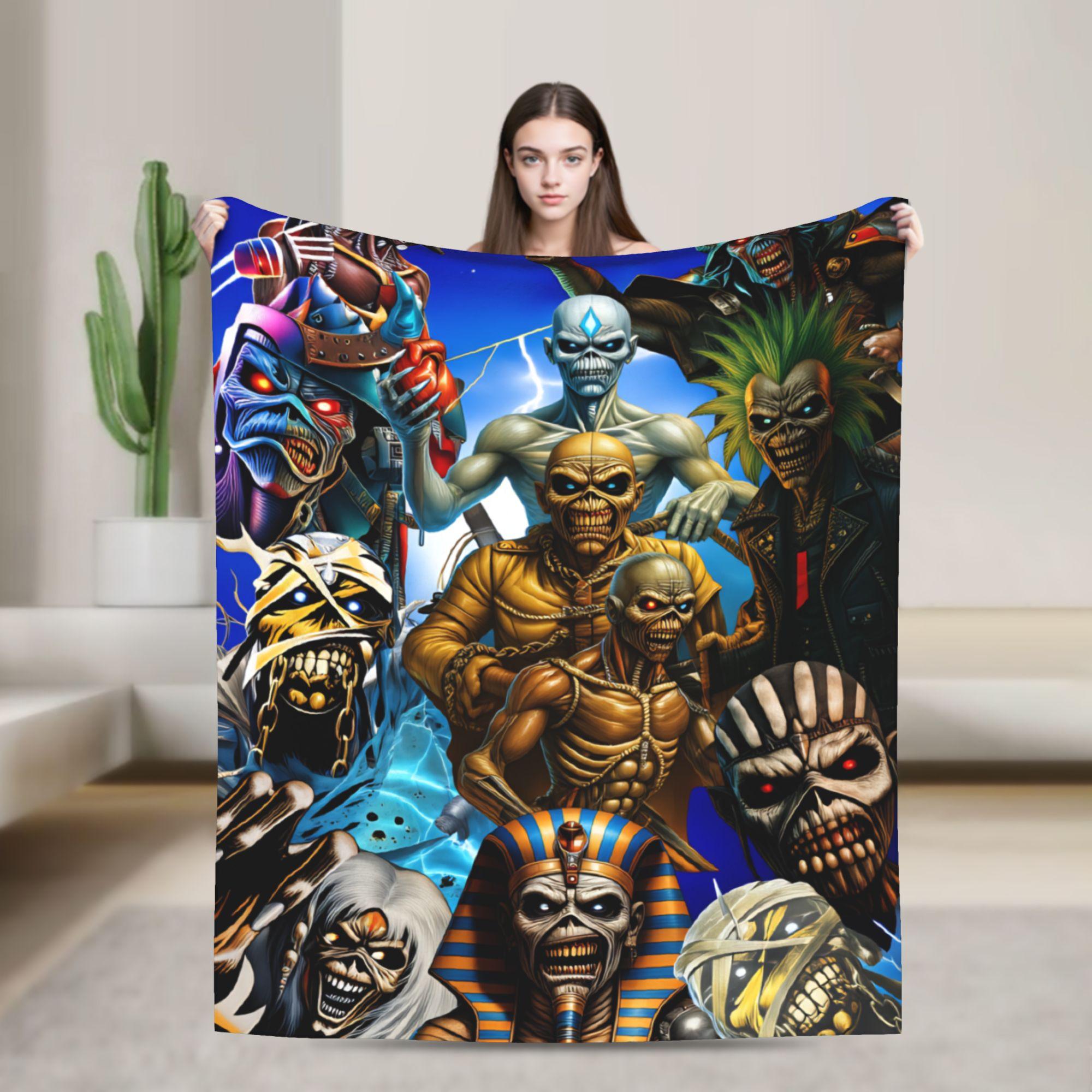 

Band I-Iron M-Maidens Tour 2025 Blanket Travel Flannel Throw Blanket For Living Room Warm Soft Quality Bedspread Gift Idea 30x40in