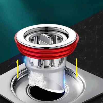 Luxury Bathroom Floor Drain Deodorizing Cover - Universal Anti-Odor Seal Inner Core