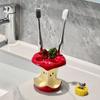 Waterproof Ceramic Toothbrush Holder 3/4 Holes Makeup Brush Rack  Bathroom Sink