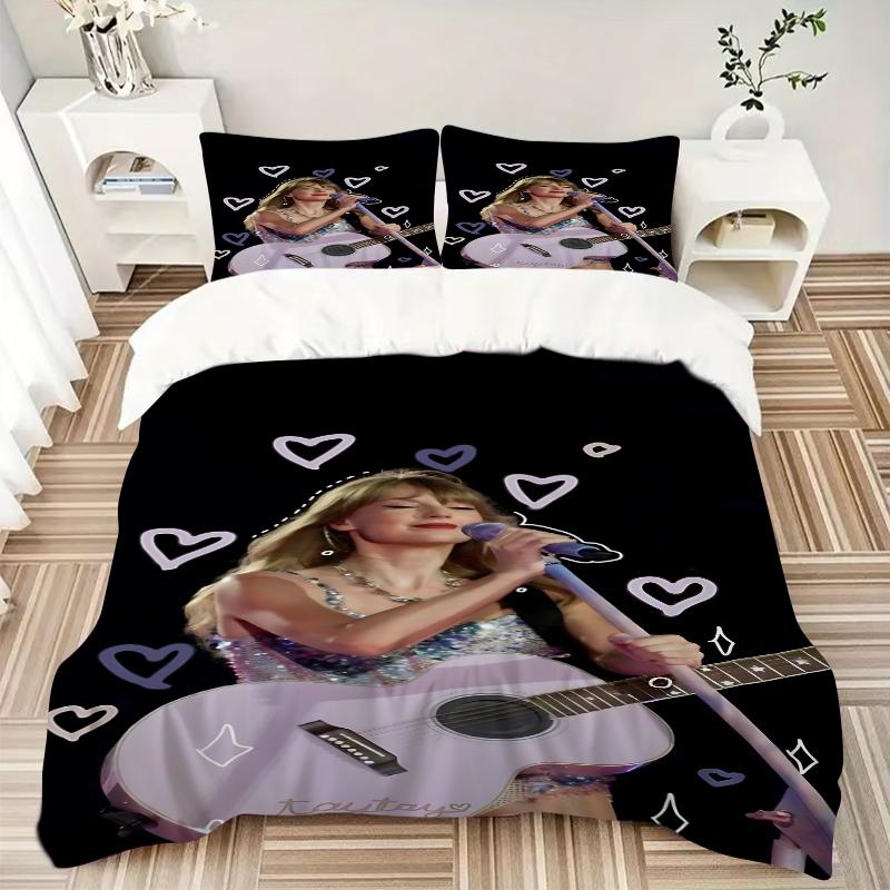3Pcs Taylor Swift Live Performance Bedding Sets For All Sizes New 3D Printed Bed Cover Comforter Duvet Cover Pillowcase Bedroom Decoration