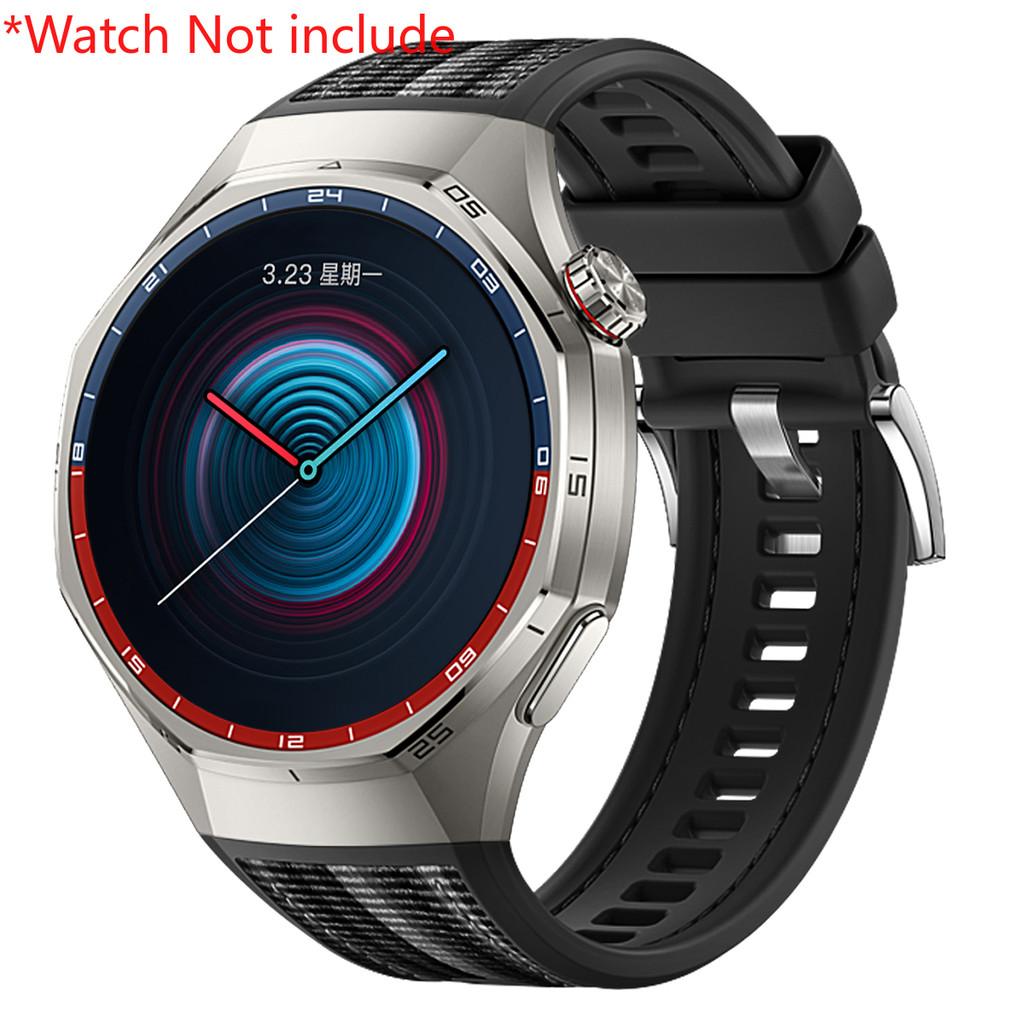 No Gaps Luxury Silicone Nylon Strap for Huawei Watch GT 6 Pro Rubber Bracelet for Huawei Watch GT6 Pro Specialized Watch Strap