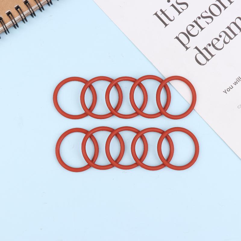 10 Stück Silikon-O-Ring für Kaffee 43,6*35*4,3 mm O-Ring VMQ Dichtung Dichtungsdicke 4,3 mm O-Ring Rotes Gummi