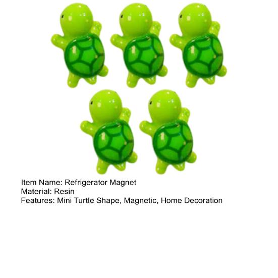 3D Fridge Magnet 5Pcs Mini Resin Turtle Refrigerator Magnet, Colorful Tortoise Kitchen Home Office Locker Decorative Accessories Magnets