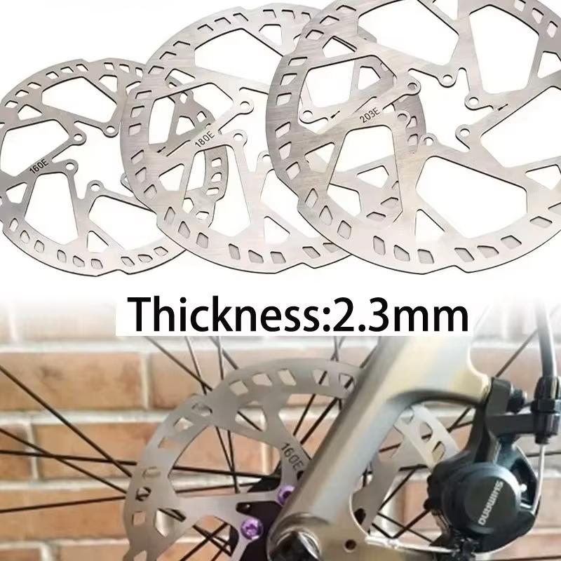 ZTTO 2.3mm Thicken MTB Road E-bike Bicycle Disc Brake Rotor Stainless Steel 140/160/180/203/220mm 6 Bolts Hub Mount Bike Parts