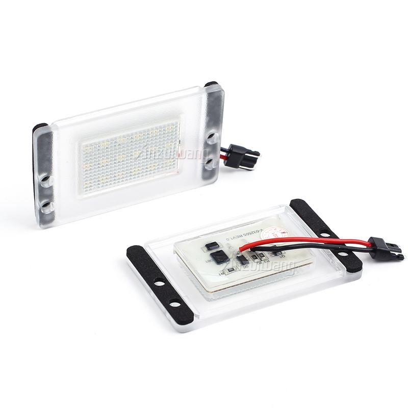 2pcs Car Tail White LED License Plate Number Light Led Auto Number Backlight Fit For Volvo V70 1997-2000