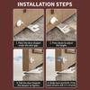 Adjustable Height Non-Slip Rubber Door Stopper Wedge Works on Tile Wood Carpet Floors for Home Office Daily Use