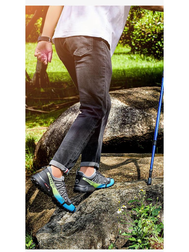 Herren Übergröße 47 Atmungsaktive Rutschfeste Wanderschuhe für Grenzüberschreitende Wanderungen, Radfahren, Reisen, Camping und Offroad-Abenteuer