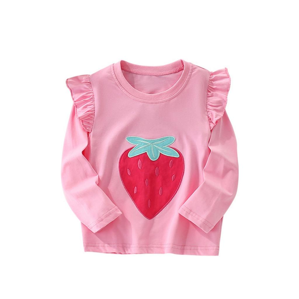 Girls' Casual T-Shirt Top for Toddler Kids with Stylish Design Everyday Wear