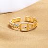 925 Sterling Silver Ring Open Adjustable Silver/Gold Ring Fashion Exquisite Student Girlfriend Jewelry Accessories Wedding Party