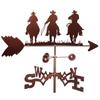 Metal Weather Vane Spray Painted Finish Wind Direction Indicator European Style Garden for