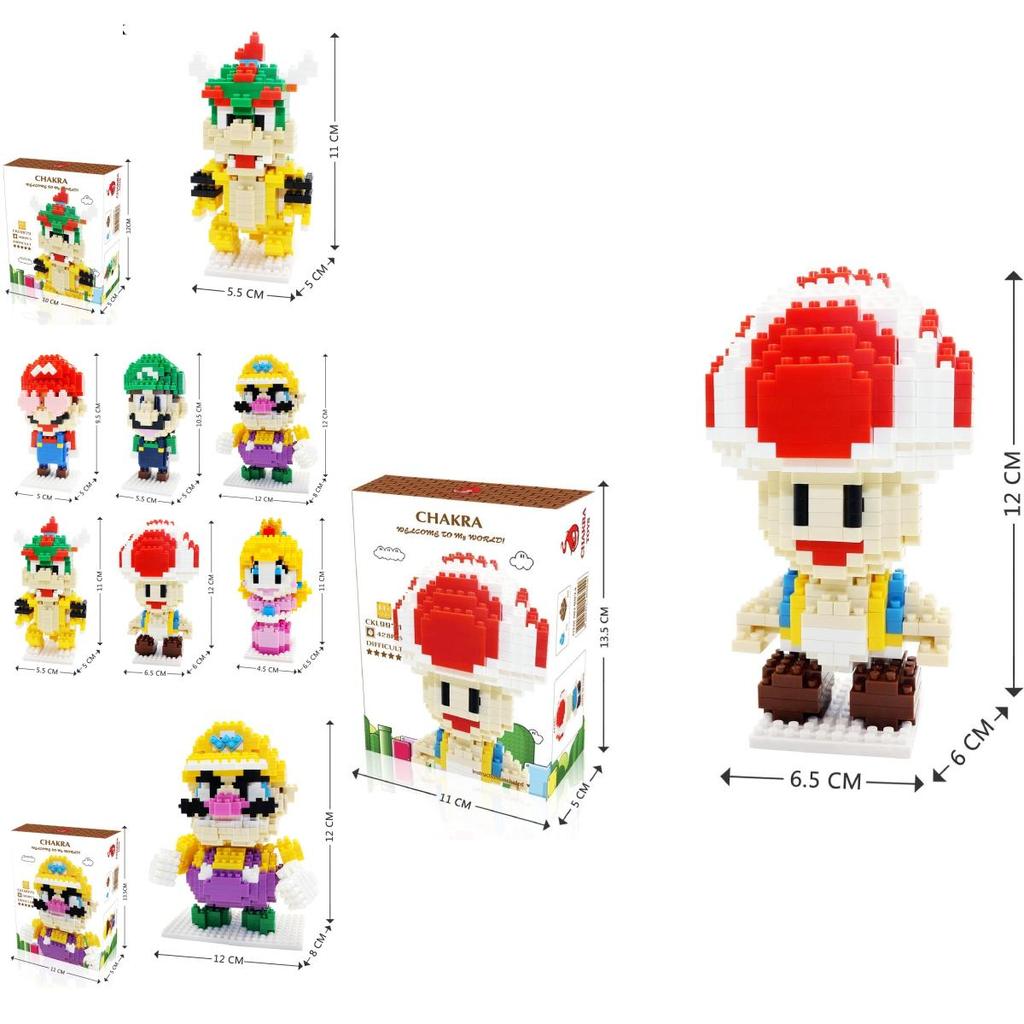 Super Mario Bros Plastic Puzzle Toy For Kids Educational Building Blocks Gift