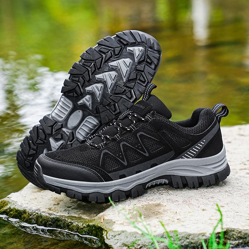 2024 New Hot Selling Mountaineering Cross-country Shoes Men's Sports Shoes Large Size Mesh Casual Outdoor Hiking Shoes