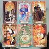 Anima Tarot Deck in Rigid Box 78 Pcs Art Nouveau Tarot Cards 12*7cm Double-embossed with Gorgeous Anime-Style Illustrations