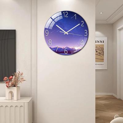 Düşük Gürültü ile Dijital Duvar Saati, 30 cm/12 inç Meteor Duvar Saati Kuvars Saat Ev Dekor Çocuk Odası için Sessiz Sessiz Basit Saat