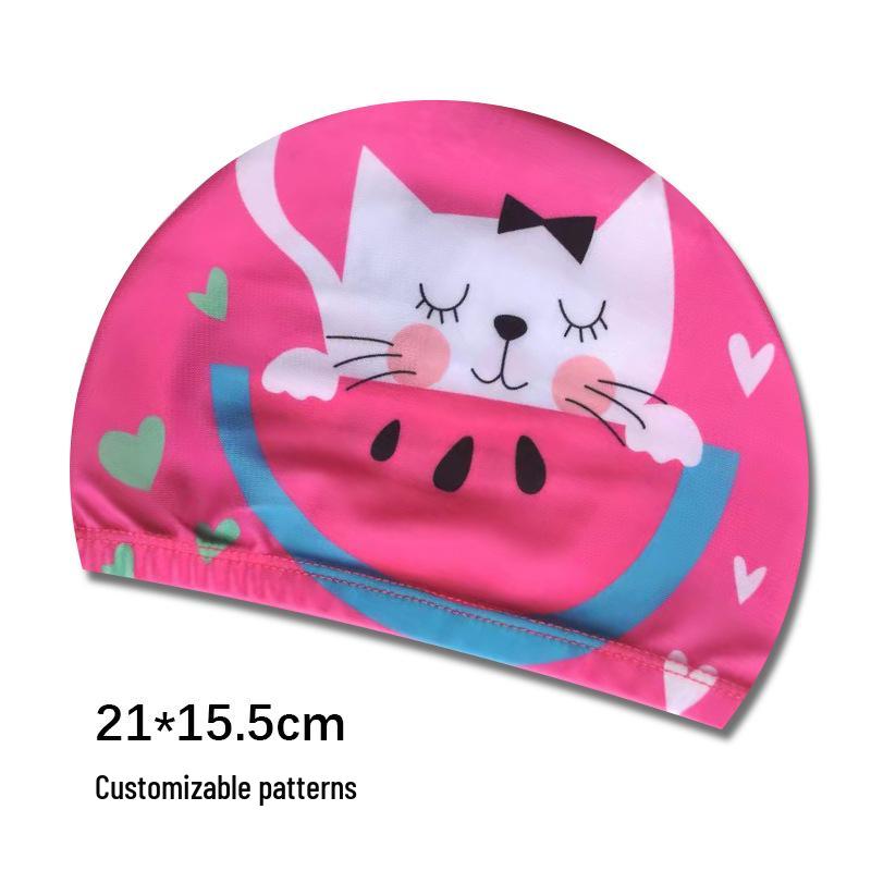 Söta tecknade badmössor för barn med öronproppar - Lös passform för pojkar och flickor