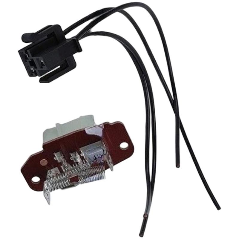 Replacement Blower Motor Resistor with Connector Wire Harness for Ford E250 E350 F53 F250 F350 Super Duty Models