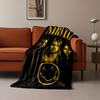 Nirvana Band Graphic Blanket print blanket soft and cozy perfect for the living room bed sofa or a nap,gift