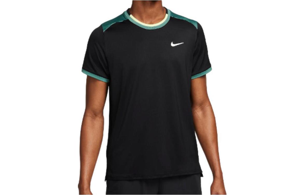 Nike Dri Fit Tennis Top T Shirt Men s Black FD5320-010 XL