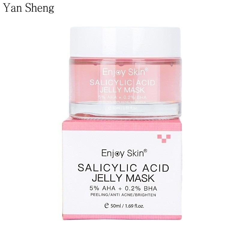 

Гель-маска для сна с салициловой кислотой Очищающая и освежающая маска для контроля жирности Грязевая маска Желе 50ml
