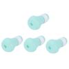 4Pcs Pet Bathing Foot Cover Silicone AntiScratch Cat   Protector Pet Supplies for Bathing(Pink )