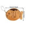 Cute Plush Fish Earphone Organizer Pouch Multi-purpose Coin Purse Wallet Portable Key Zipper Bag Chritmas New Year Gift 1-5PCS
