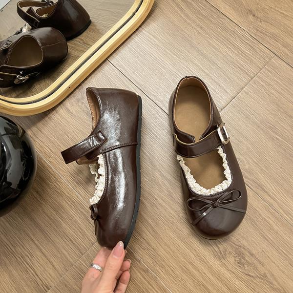 Fashion Women's Shoes Platform Female Footwear Ballet Flats Increas Height Shallow Mouth Bow-Knot Clogs Dress Ballerinas New Butterfly