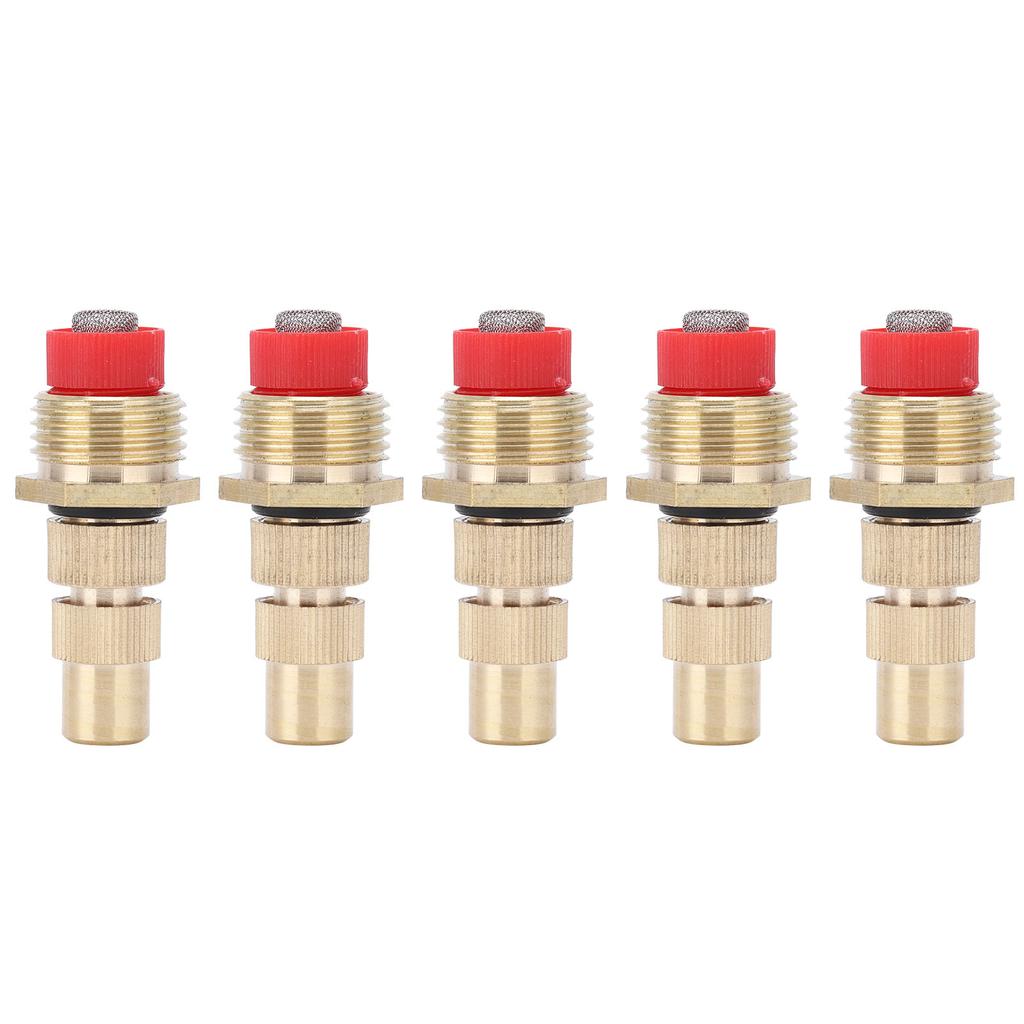 5Pcs G1 2 Male Thread Atomizing Nozzle with Filter Screen Adjustable Garden Lawn Sprayer Nozzle