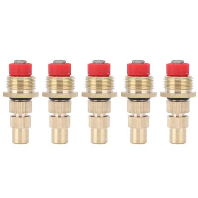 5Pcs G1 2 Male Thread Atomizing Nozzle with Filter Screen Adjustable Garden Lawn Sprayer Nozzle