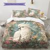 Beautiful Cockatoo Pattern Bedding Home Decoration Birthday Gift (1 * duvet cover + 2 * pillowcase, without core)