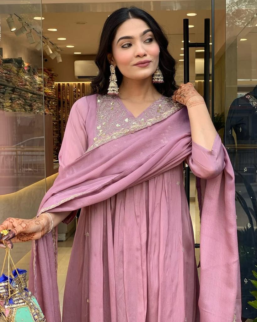 Beautiful Designer Salwar Suit Kurti Pant Dupatta Set Women Bollywood Anarkali Dress