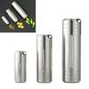 Portable Waterproof Medicine Box Case Holder Travel Pills Box Case Stainless Steels Pills Container Bottles Enduring