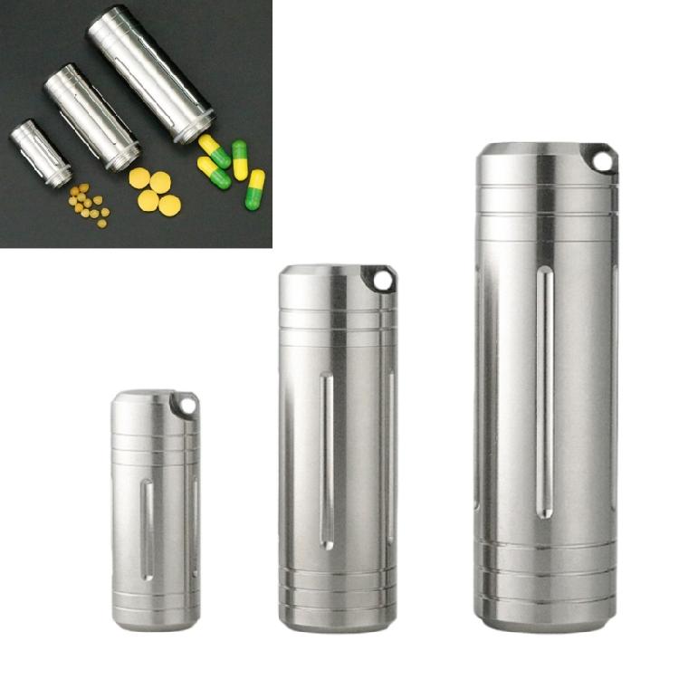 Portable Waterproof Medicine Box Case Holder Travel Pills Box Case Stainless Steels Pills Container Bottles Enduring