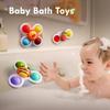 3PCS Pop Suction Cup Spinner Toys for  Boy and Girl Novelty Spinning Tops Toddler Toys Sensory Baby Toys for Toddlers Birthday Gift for Infant