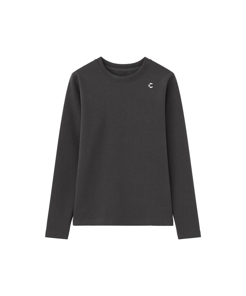 Chaebteoegseu Women'S Relaxed Fit Soft Long Sleeve (Charcoal)
