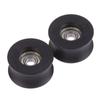 1Pcs 8*40*20.5Mm Nylon Roller Bearings 0840Uu 8Mm Groove Guide Pulley Sealed Rail Groove Ball Bearing Wheel
