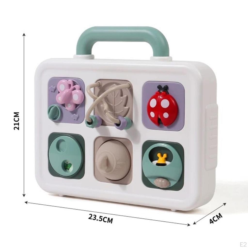 Montessori hračka Busy Board, Vzdělávací multifunkční puzzle hra s životními dovednostmi, Senzorická aktivita