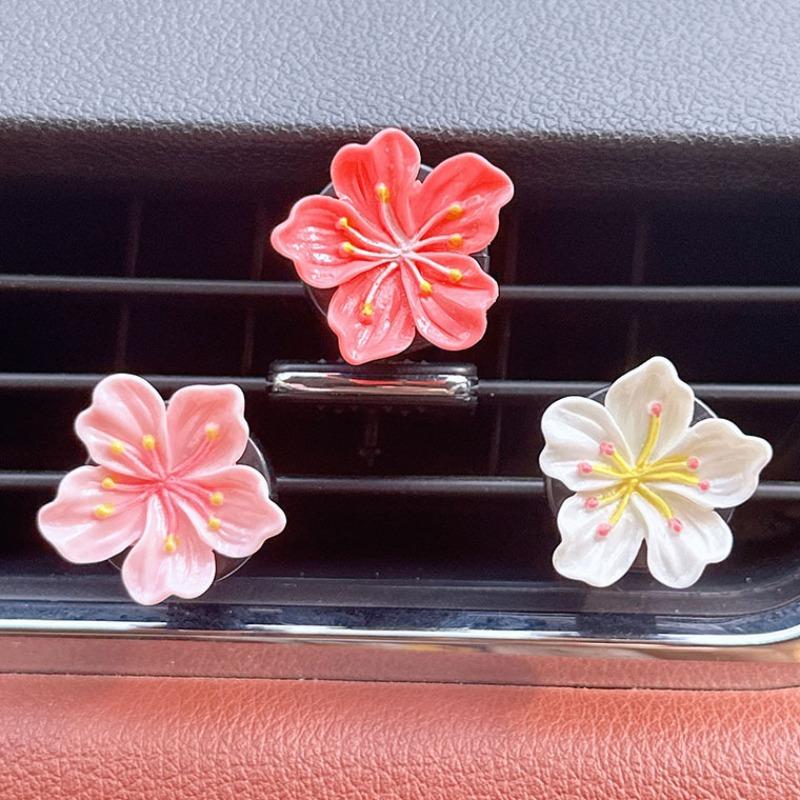 4/6pcs Car Perfume Clip Flower Air Outlet Decorations Car Air Conditioner Air Vent Personalized Interior Decoration Accessories